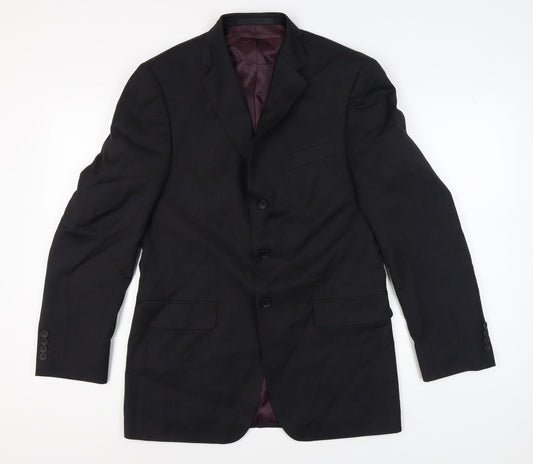 Mens UK Size 40 Marks and Spencer Regular Black Suit Jacket