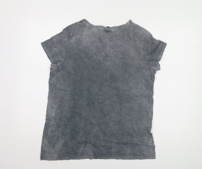 Womens UK Size M Disney Grey Jersey T-Shirt