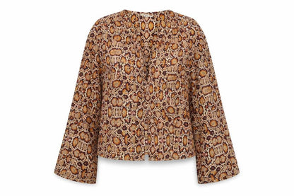 Womens UK Size XS Mango Multicoloured Basic Blouse