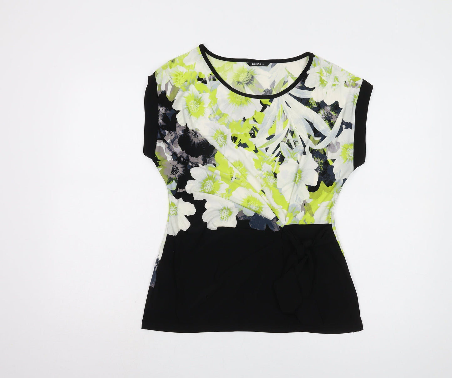 Womens UK Size 12 Roman Multicoloured Basic Blouse