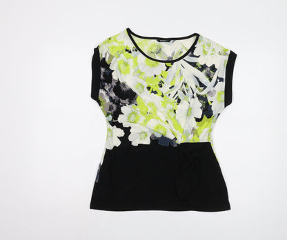 Womens UK Size 12 Roman Multicoloured Basic Blouse