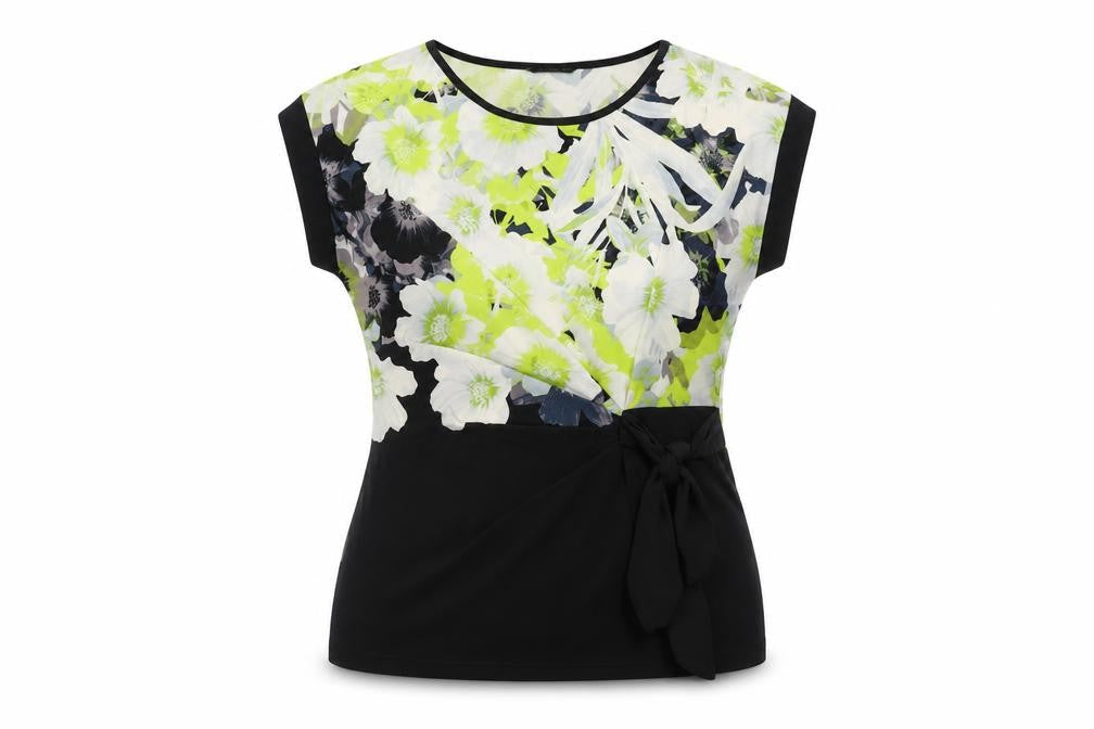 Womens UK Size 12 Roman Multicoloured Basic Blouse