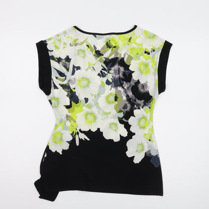 Womens UK Size 12 Roman Multicoloured Basic Blouse