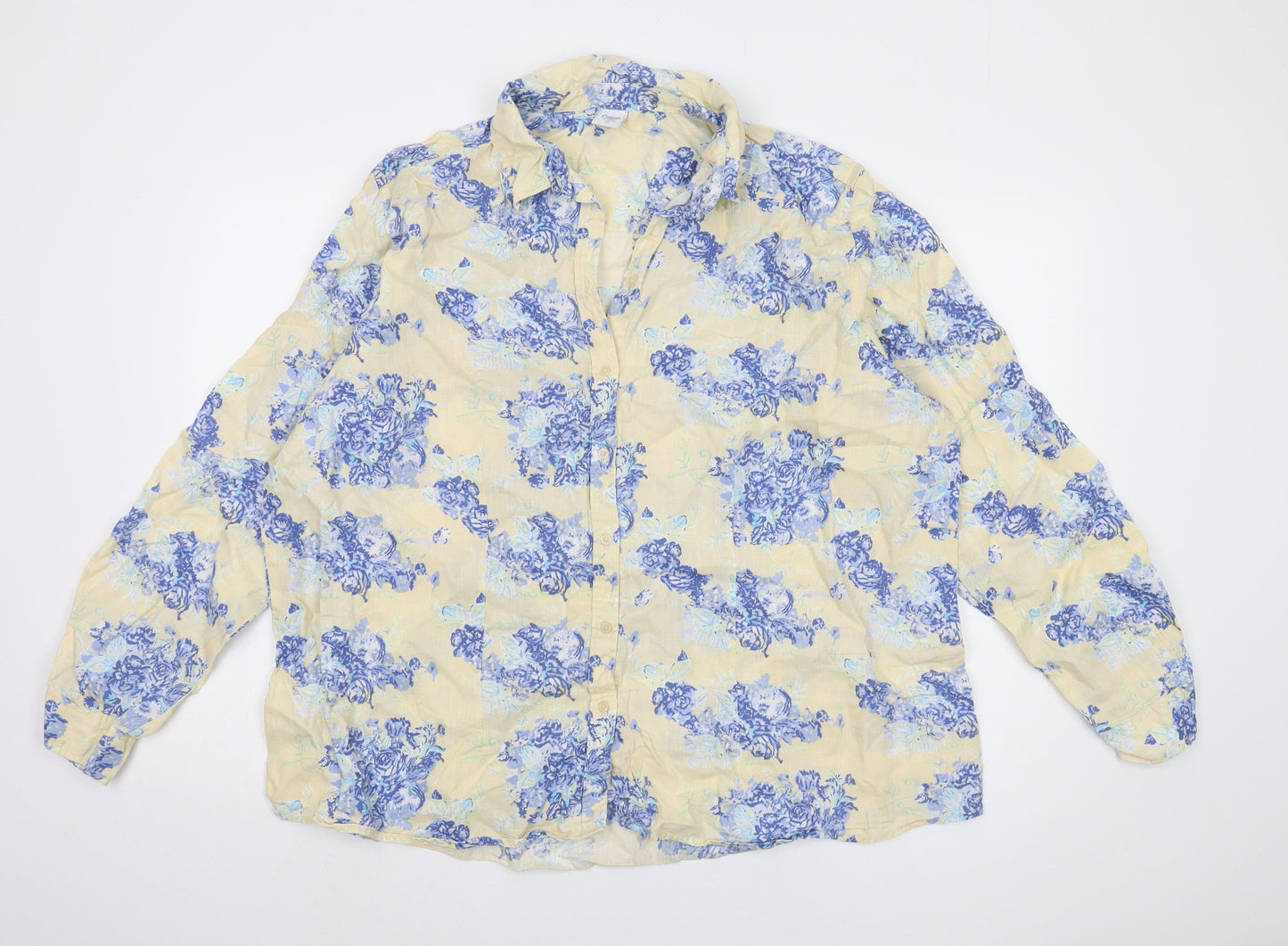 Cotton Traders Women's Multicoloured Floral Shirt