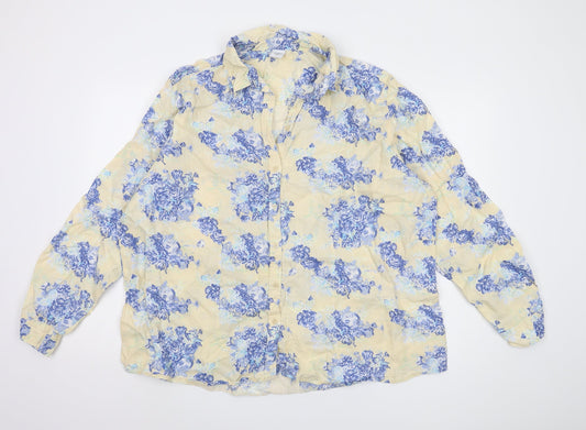 Cotton Traders Women's Multicoloured Floral Shirt