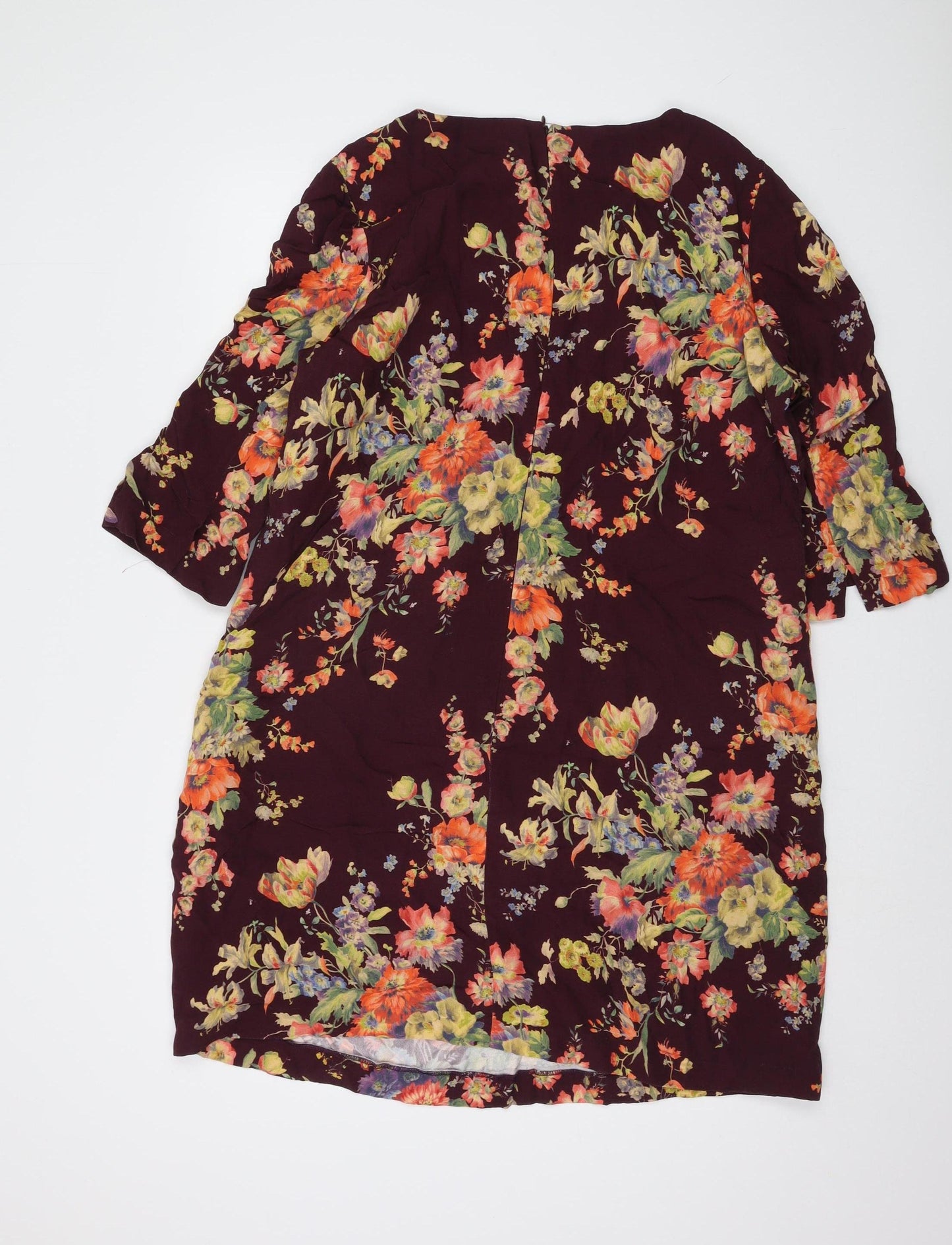 Hobbs Women's Multicoloured Floral Shift Dress Size 12