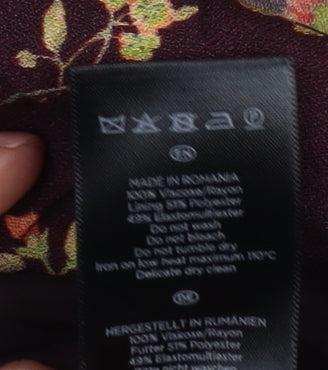 Hobbs Women's Multicoloured Floral Shift Dress Size 12