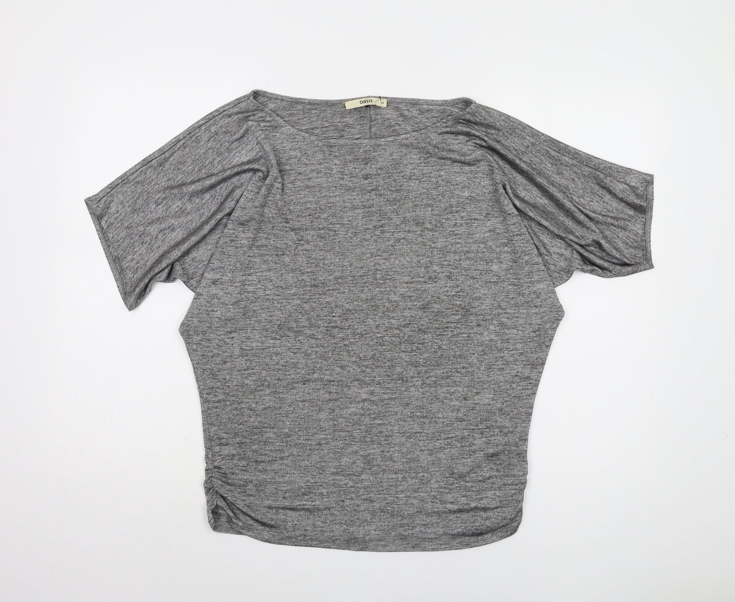 Womens UK Size XS Oasis Grey Basic T-Shirt