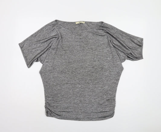 Womens UK Size XS Oasis Grey Basic T-Shirt