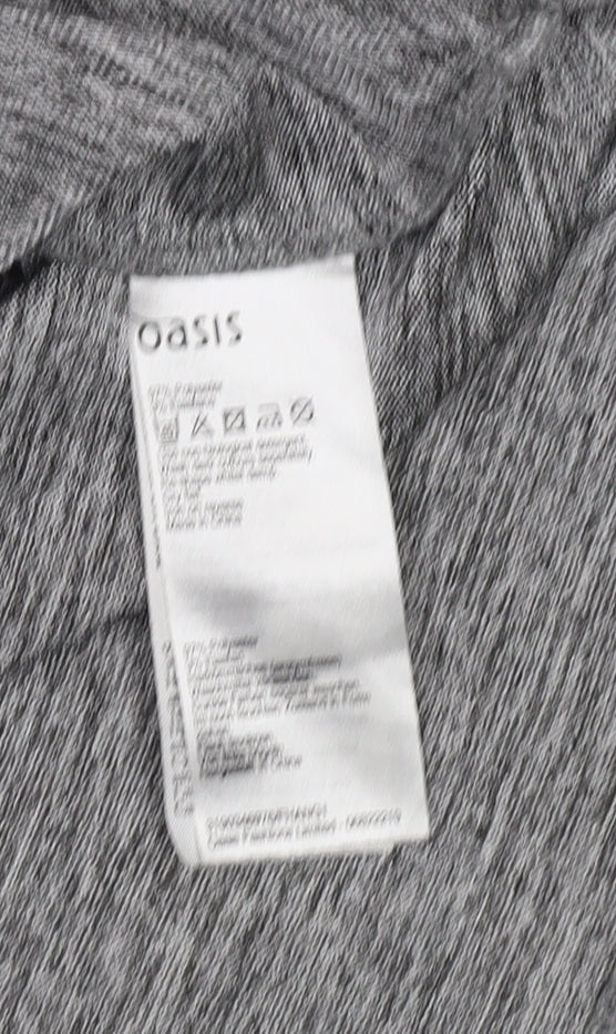 Womens UK Size XS Oasis Grey Basic T-Shirt