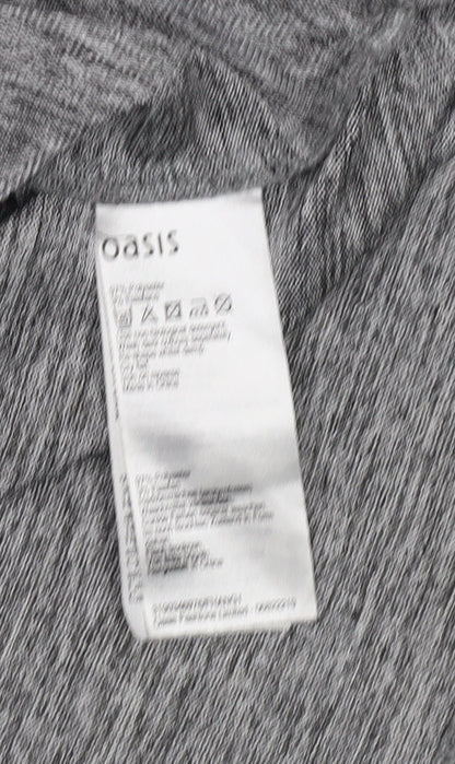 Womens UK Size XS Oasis Grey Basic T-Shirt