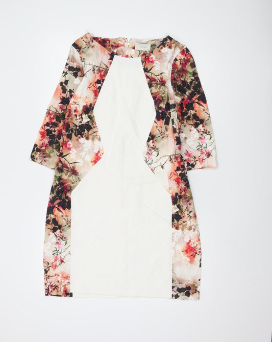 Almari Women's Multicoloured Floral Dress Size 14