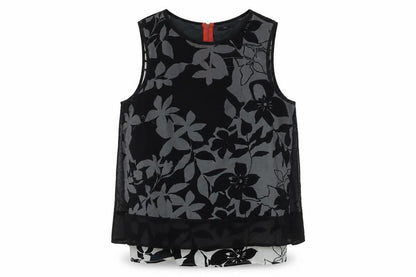 Womens UK Size 14 M&Co Black Tunic Tank