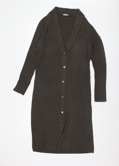 Womens UK Size L Planet Brown Cardigan Jumper