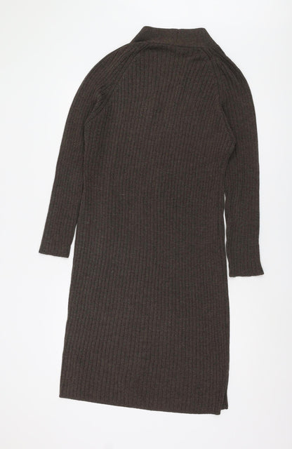 Womens UK Size L Planet Brown Cardigan Jumper