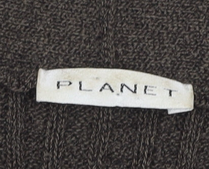 Womens UK Size L Planet Brown Cardigan Jumper