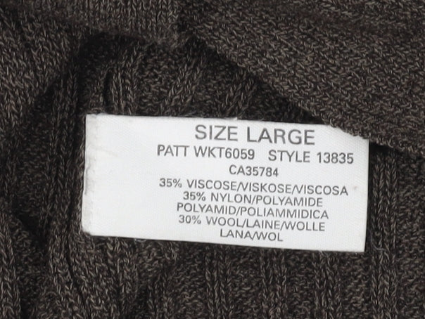Womens UK Size L Planet Brown Cardigan Jumper