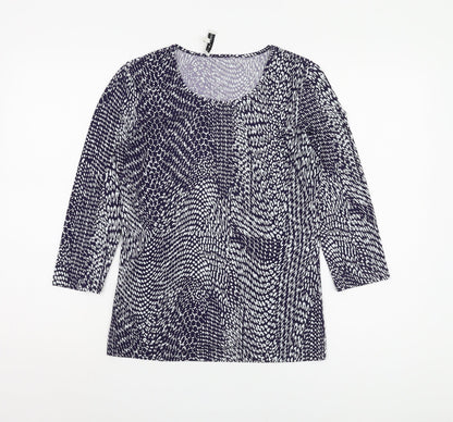 Austin Reed Women's Multicoloured 3/4 Sleeve Top S