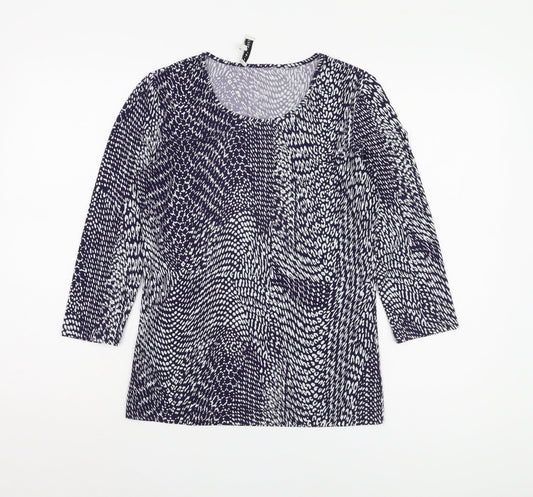 Austin Reed Women's Multicoloured 3/4 Sleeve Top S