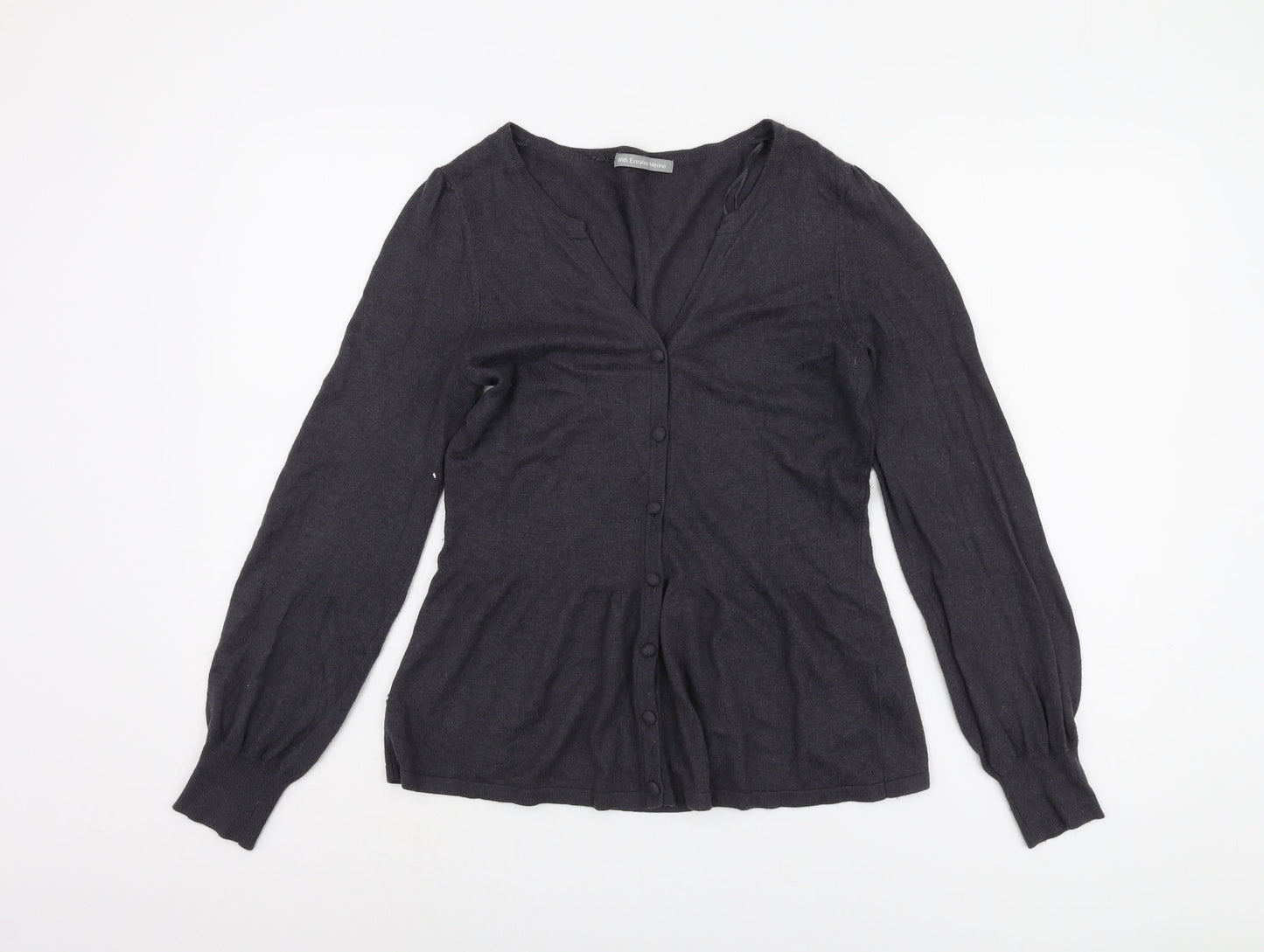 Womens UK Size 12 Marks and Spencer Grey Cardigan Jumper