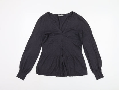 Womens UK Size 12 Marks and Spencer Grey Cardigan Jumper