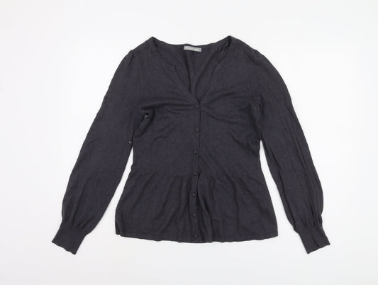 Womens UK Size 12 Marks and Spencer Grey Cardigan Jumper