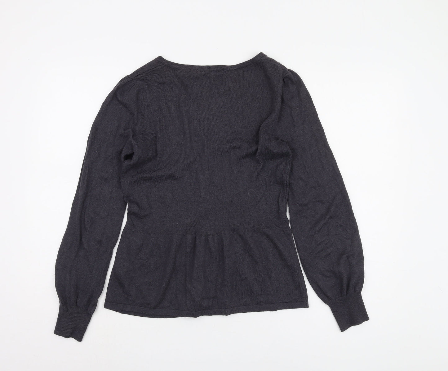 Womens UK Size 12 Marks and Spencer Grey Cardigan Jumper