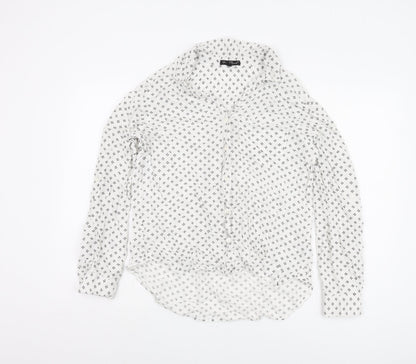 Velvet Heart Women's White Geometric Button-Up Shirt
