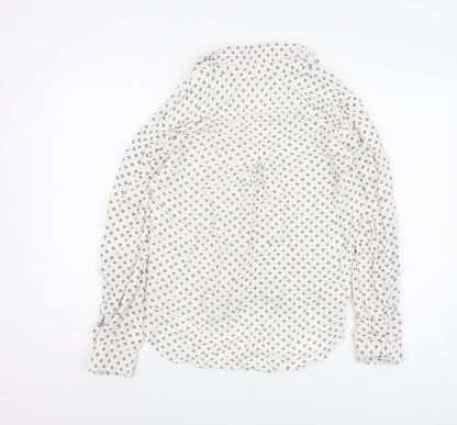Velvet Heart Women's White Geometric Button-Up Shirt