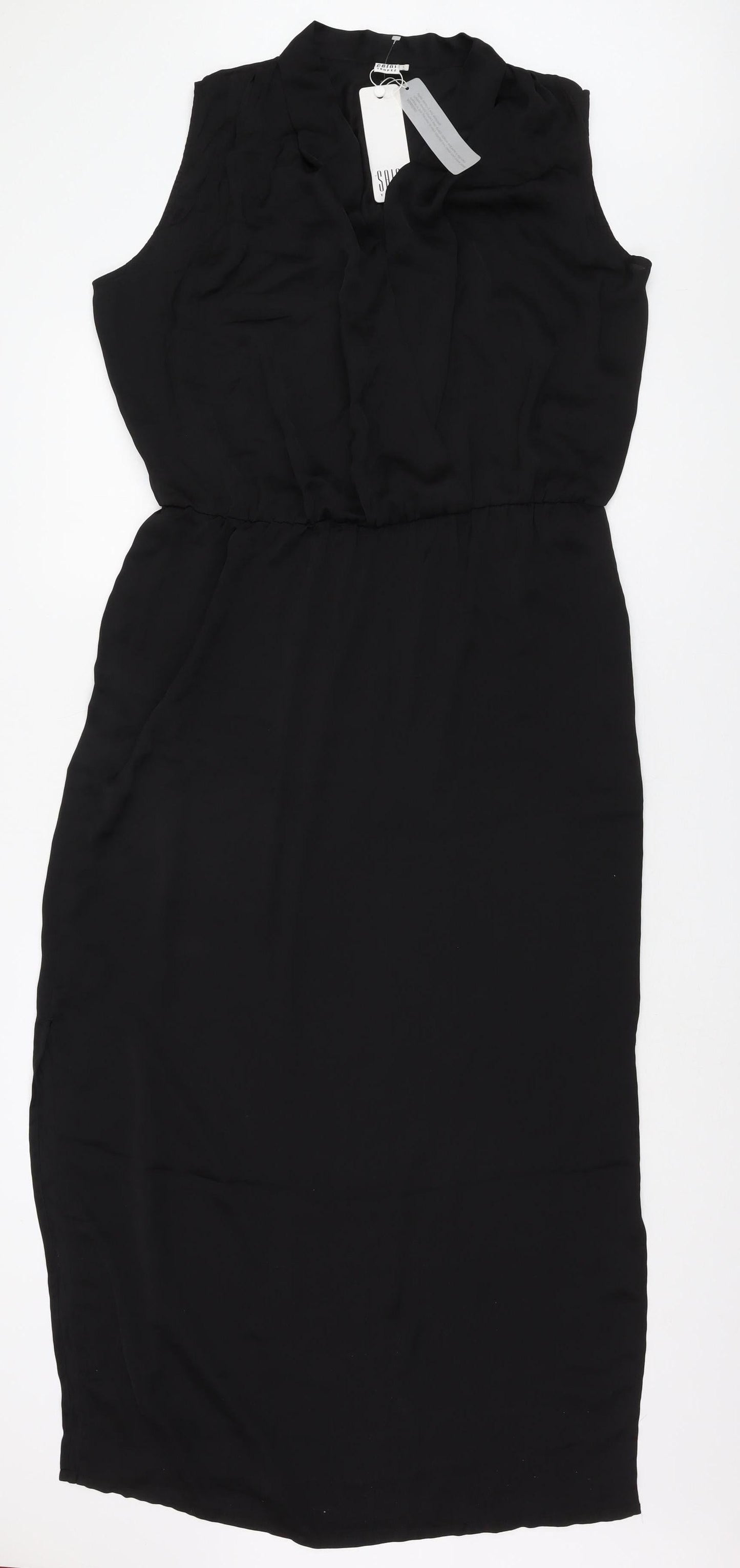 Saint Tropez Women's Black Sleeveless Dress L