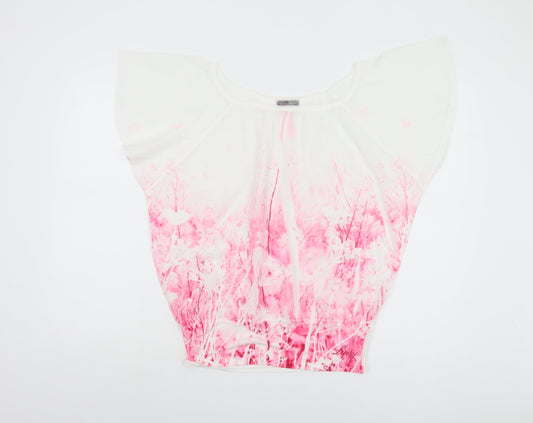 Womens UK Size 10 Lipsy Pink Basic Blouse