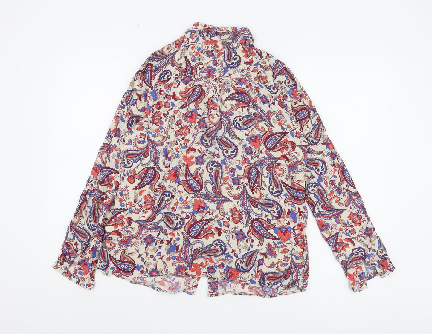 Womens UK Size 10 Marks and Spencer Multicoloured Basic Button-Up