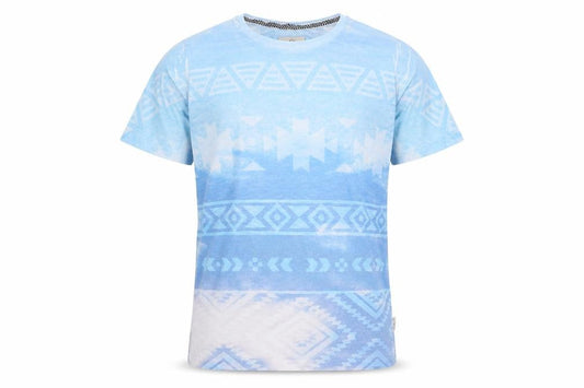 SoulCal Men's Blue Geometric Print T-Shirt Size L