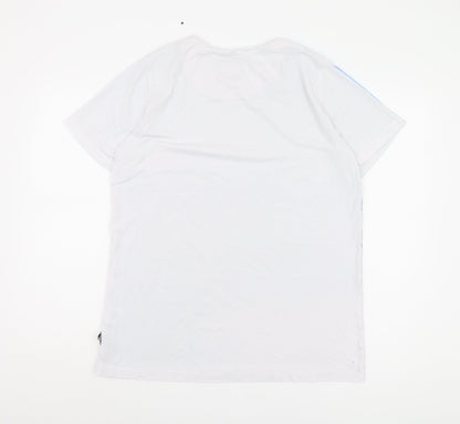 SoulCal Men's Blue Geometric Print T-Shirt Size L