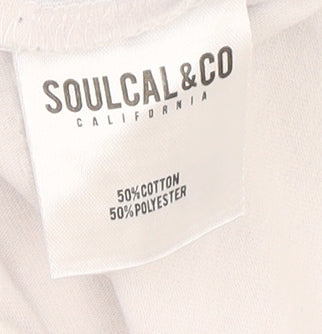 SoulCal Men's Blue Geometric Print T-Shirt Size L