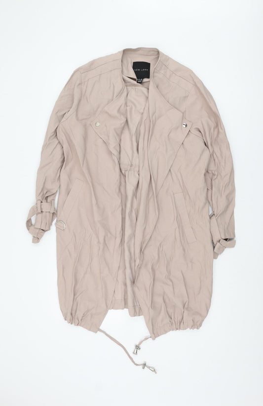 New Look Women's Beige 8 Mid-Length Jacket