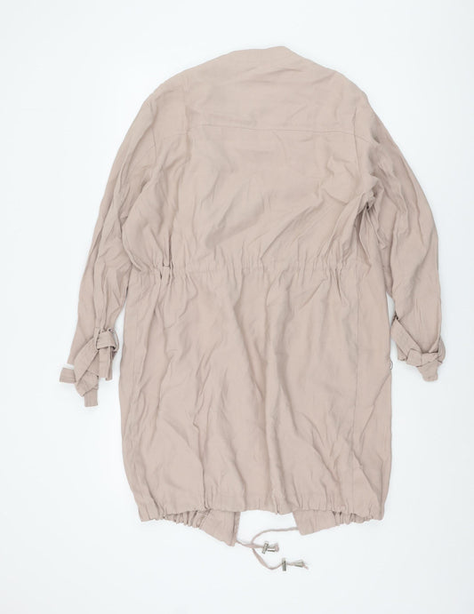 New Look Women's Beige 8 Mid-Length Jacket