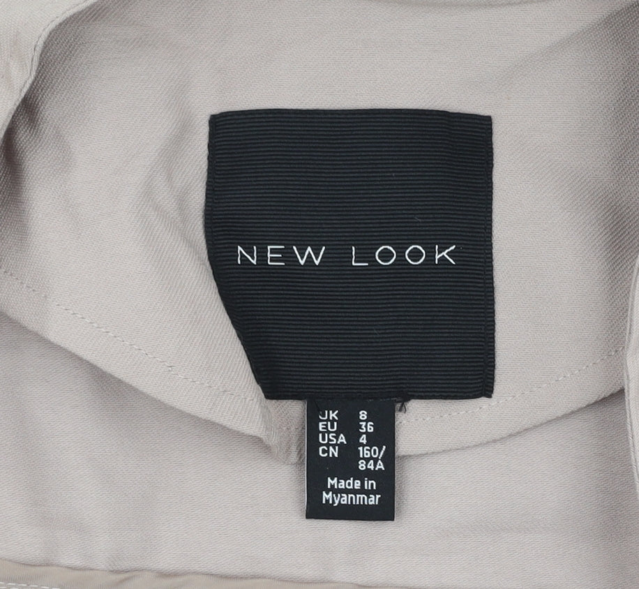 Womens UK Size 8 New Look Beige Basic Jacket