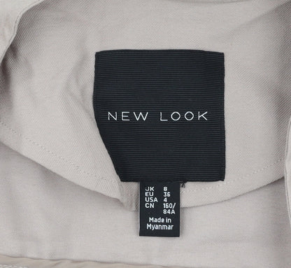 Womens UK Size 8 New Look Beige Basic Jacket