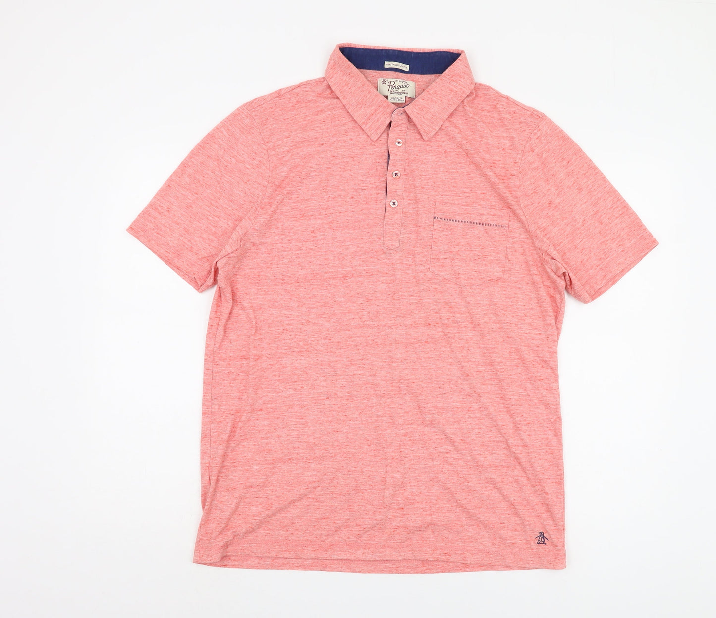 Original Penguin Men's Red XL Slim Fit Polo Shirt