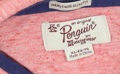 Original Penguin Men's Red XL Slim Fit Polo Shirt