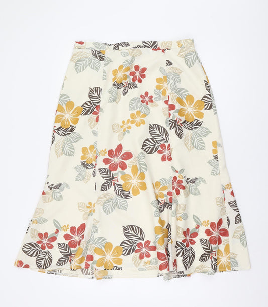 Eastex Women's Floral A-Line Skirt, Size 14, Multicoloured