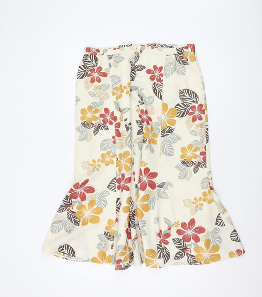 Eastex Women's Floral A-Line Skirt, Size 14, Multicoloured