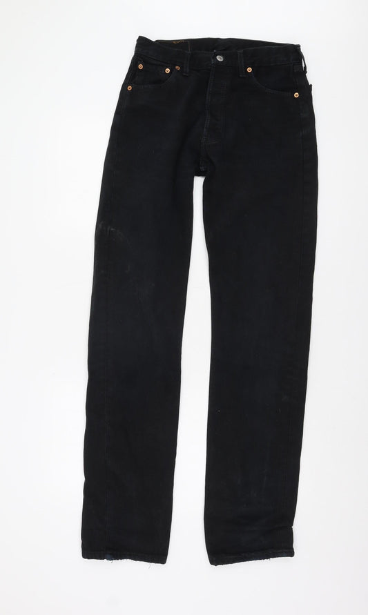 Levi Strauss Men's Black Straight Jeans 30W 36L