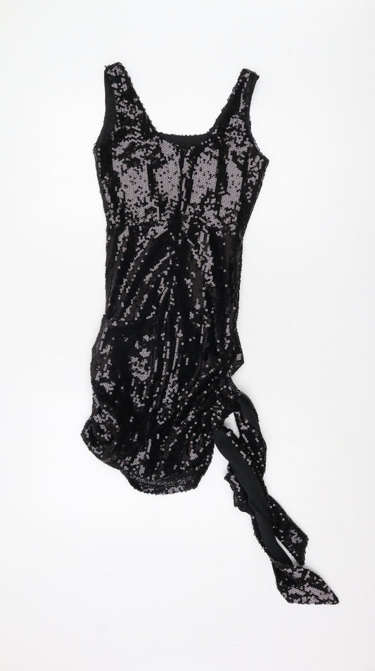 Femme Luxe Women's Black Sequin Dress Size 6