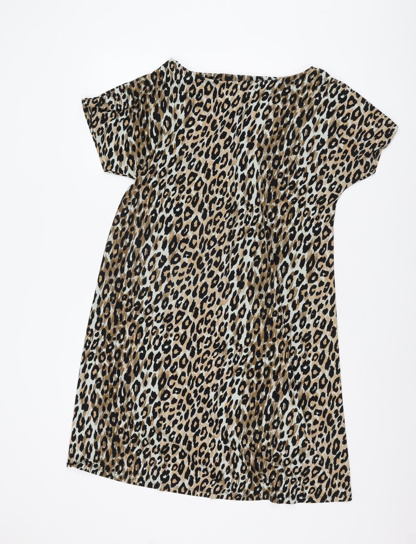 Next Women Animal Print Dress Multicoloured Size 10