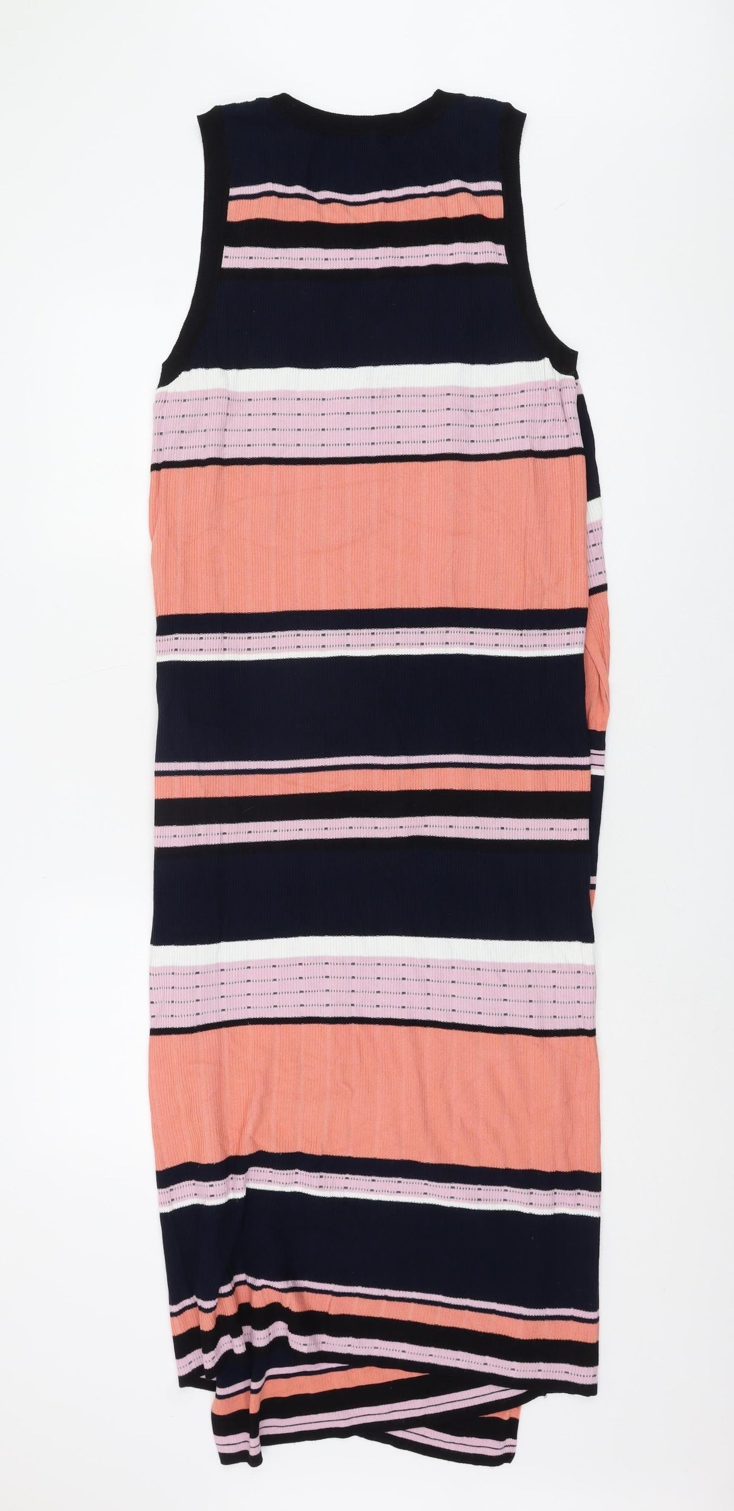 Next Women's Multicoloured Striped Knit Dress