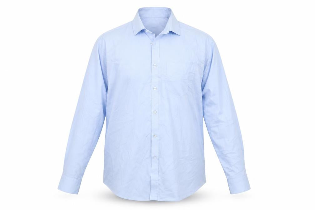 Fellini Men's Blue Button-Up Shirt, Long Sleeve