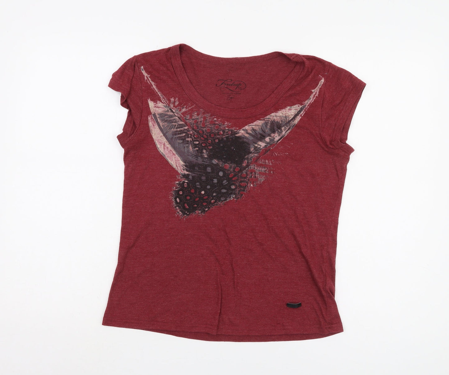 Firetrap Women's Red Scoop Neck T-Shirt Size 12