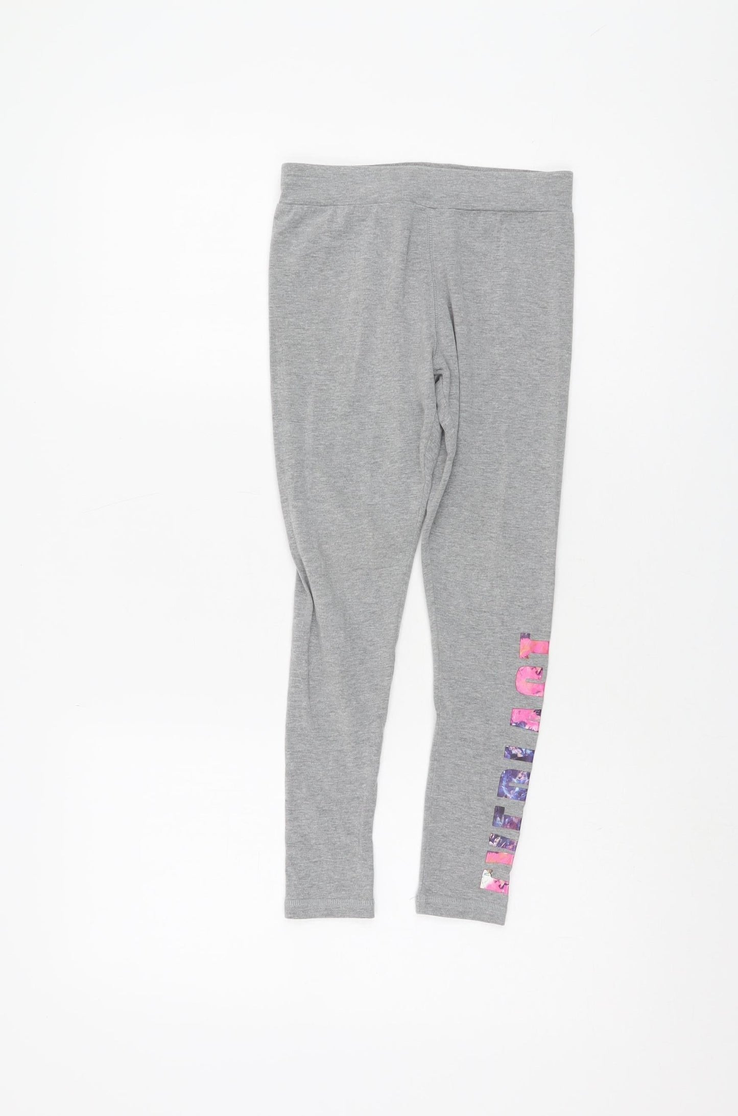 Everlast Girls Grey Leggings 7-8 Years Elastic Waist